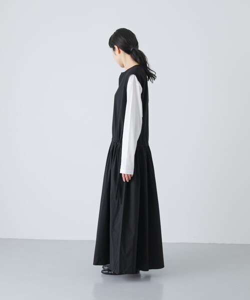 かぐれ（カグレ）の「タイプライターギャザーワンピース（ワンピース・レディース・IVORY/BLACK・Free）」の22枚目の写真