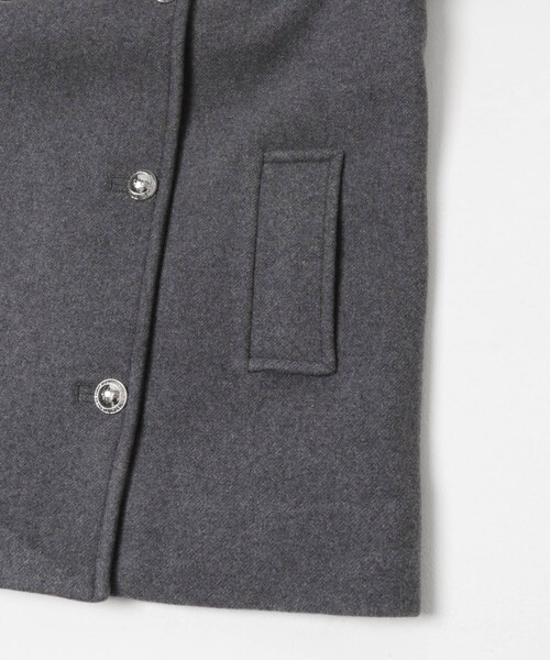 URBAN RESEARCH（アーバンリサーチ）の「GANNI　Peacoat Wool Midi Coat（その他アウター・レディース・Pewter・36）」の6枚目の写真