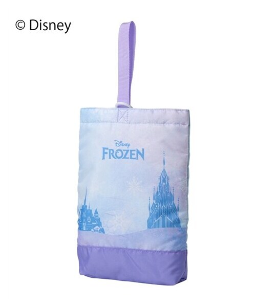 nissen（ニッセン）の「【Disney　アナと雪の女王】世界にひとつだけのキャラクターバッグが作れる♪転写シール付き　通園・通学バッグ（レッスンバッグ・シューズバッグ・巾着）（男の子 女の子 入園 入学 新学期準備）（トートバッグ・メンズ・レッスンバッグ/シューズケース/巾着・Y）」の2枚目の写真