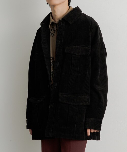 SENSE OF PLACE by URBAN RESEARCH（センスオブプレイスバイアーバンリサーチ）の「『セットアップ対応』 ヘビーコーデュロイBDUジャケット（ミリタリージャケット・メンズ・GRAY/BLACK/NAVY・M/L）」の17枚目の写真