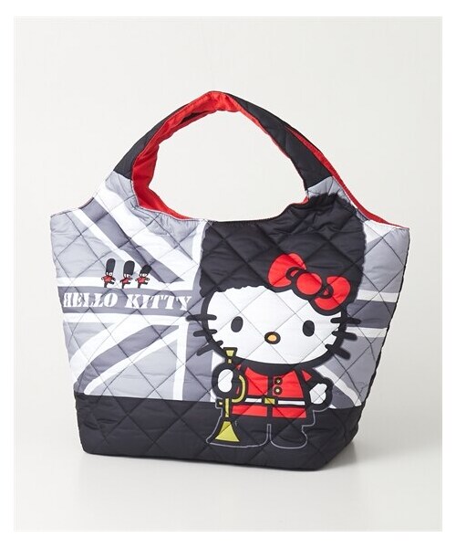 nissen（ニッセン）の「キティキルティングトートバッグ（Ａ４対応）（トートバッグ・メンズ・ブラック/リボン/パンダ/ブリティッシュ・Y）」の4枚目の写真