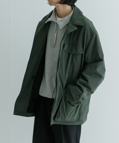 URBAN RESEARCH（アーバンリサーチ）の「new basic NYLON TYPE M-47 JACKET（テーラードジャケット・メンズ・KHAKI/BLACK・M/L）」の18枚目の写真