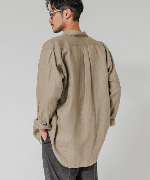 URBAN RESEARCH（アーバンリサーチ）の「LINEN REGULAR SHIRTS（シャツ/ブラウス・メンズ・BLACK/BEIGE/NAVY/SAX・M/L）」の18枚目の写真