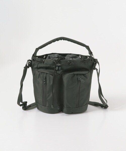 THE GOODLAND MARKET（ザグッドランドマーケット）の「F/CE.　re/cor TACTICAL 2WAY DRAWSTRING（ショルダーバッグ・レディース・Black/Gray・FREE）」の2枚目の写真
