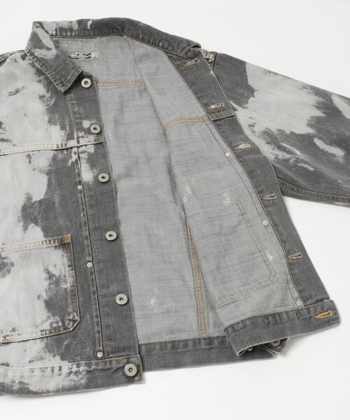 URBAN RESEARCH（アーバンリサーチ）の「Willow Pants　P-012（デニムジャケット・メンズ・BLK-BLEACH・0/1）」の4枚目の写真