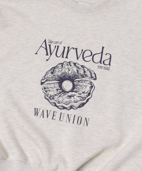 URBAN RESEARCH(アーバンリサーチ)の「『別注』WAVEUNION×URBAN RESEARCH SWEAT SHIRTS(スウェット・レディース・H GRAY/OATMEAL/NAVY・One)」の20枚目の写真
