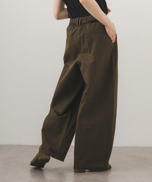 KBF（ケイビーエフ）の「ベルトSETオーバルパンツ（その他パンツ・レディース・NAVY/BROWN/BEIGE・36/38）」の7枚目の写真