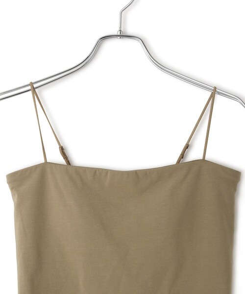 ADAM ET ROPE'（アダムエロペ）の「【OUR WACOAL×ADAM ET ROPE'】コットン混カップインベアトップキャミソール（キャミソール・レディース・ブラック/ホワイト/オリーブ・L/M/S）」の21枚目の写真