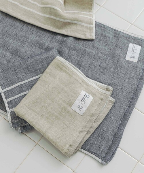 URBAN RESEARCH DOORS（アーバンリサーチドアーズ）の「DOORS LIVING PRODUCTS　ガーゼパイル フェイスタオル（タオル・メンズ・ウォームグレー/シャドウ・-）」の11枚目の写真