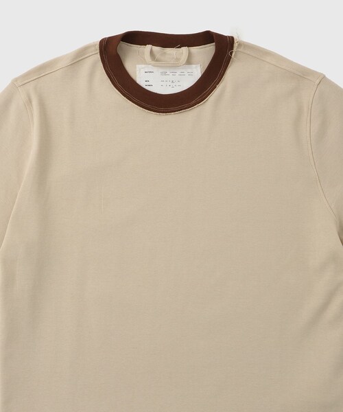 ADAM ET ROPE'（アダムエロペ）の「【CAMIEL FORTGENS/カミエル フォートヘンス】NORMAL TEE 1/1 RIB（Tシャツ/カットソー・メンズ・ベージュ・M）」の3枚目の写真