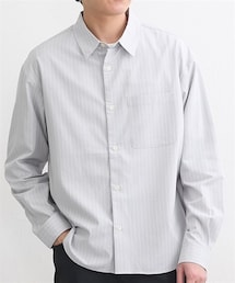 nissen | オーバーサイズレギュラーカラーシャツ　接触冷感(シャツ/ブラウス)