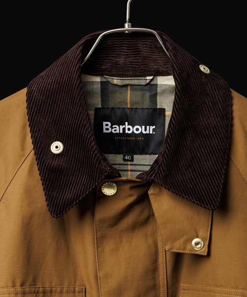 ADAM ET ROPE'(アダムエロペ)の「《別注》【Barbour/バブアー】4POCKET SHORT BLOUSON(ブルゾン・メンズ・ブラック/キャメル・36/38/40/42)」の10枚目の写真