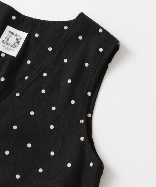 URBAN RESEARCH DOORS（アーバンリサーチドアーズ）の「『親子リンク』リネンレーヨンドットオールインワン(KIDS)（ワンピース・キッズ・NATURAL/BLACK・105/120/135）」の18枚目の写真