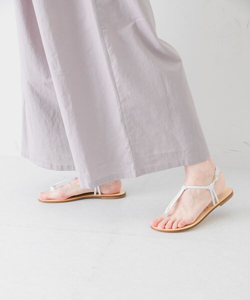 かぐれ（カグレ）の「CORSO ROMA, 9　STRAP SANDAL（サンダル・レディース・WHITE/BLACK・36/37/38）」の4枚目の写真
