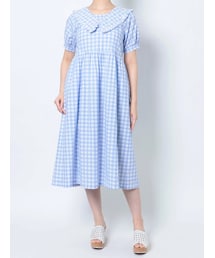 merry jenny | flowerギンガムワンピース(ワンピース)