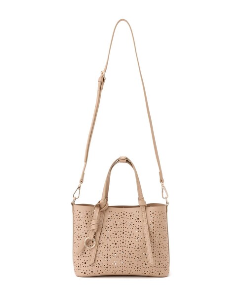 ROPE' PICNIC(ロペピクニック)の「フルーレットパンチングレースミニショルダーバッグ/2WAY(ショルダーバッグ・レディース・オフホワイト/ブラウン/ベージュ系・F)」の11枚目の写真