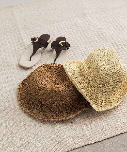 URBAN RESEARCH DOORS（アーバンリサーチドアーズ）の「ペーパーキリカエバケハ（ハット・レディース・NATURAL/BEIGE・one）」の12枚目の写真