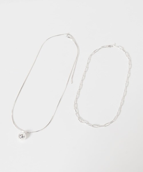 URBAN RESEARCH ROSSO（アーバンリサーチロッソ）の「CHIGNON　オーバル&ボールTOPネックレス（ネックレス・レディース・SILVER/GOLD・Free）」の9枚目の写真