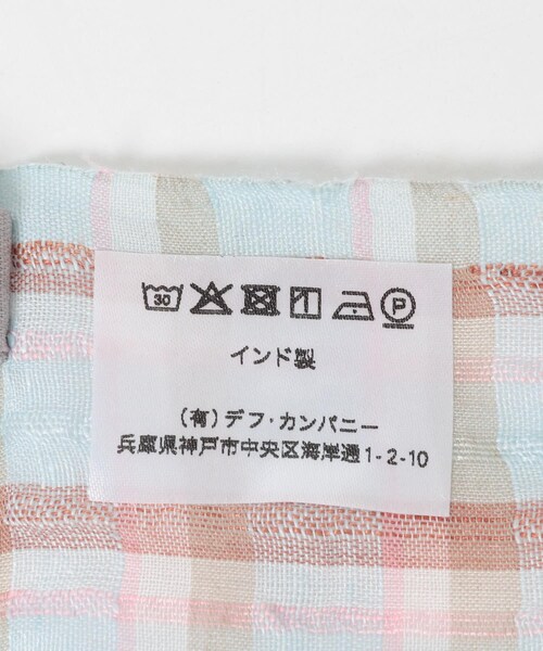かぐれ（カグレ）の「Khadi&co　LINEN COTTON STOLE（ストール/ショール・レディース・GRYCK/PKCK・Free）」の13枚目の写真