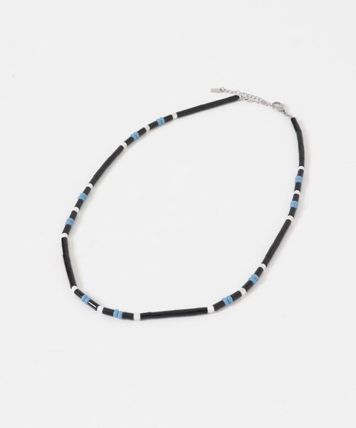 SMELLY（スメリー）の「ステンレスカラービースネックレス（ネックレス・メンズ・BK/BL・-）」の5枚目の写真