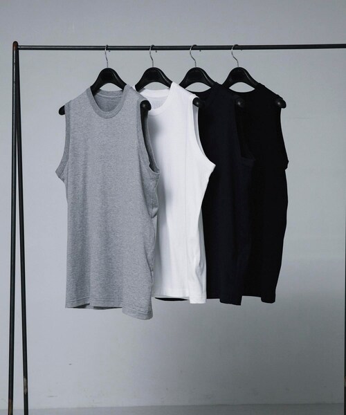 URBAN RESEARCH（アーバンリサーチ）の「SFC　BASIC TANKTOP（タンクトップ・メンズ・White/Grey/Navy/Black・L/XL/XXL）」の7枚目の写真