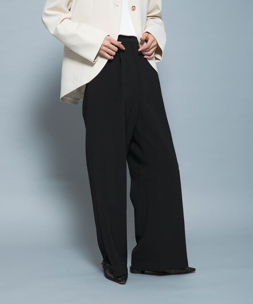 URBAN RESEARCH ROSSO（アーバンリサーチロッソ）の「CHIGNON　ベルト付きワイドパンツ（その他パンツ・レディース・BLACK・36/38）」の7枚目の写真