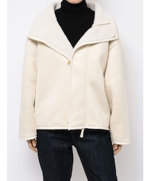 LAGUNAMOON | リバーシブルフェイクムートンボアブルゾン(ムートンコート)