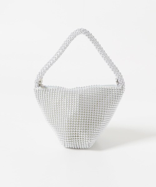 URBAN RESEARCH ROSSO（アーバンリサーチロッソ）の「メタルビーズミニバッグ（ハンドバッグ・レディース・SILVER/BLACK・-）」の9枚目の写真