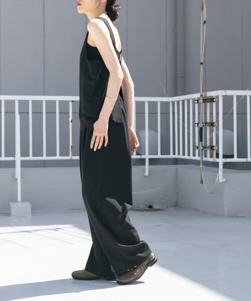 KBF（ケイビーエフ）の「バックオープンベストセットアップ（セットアップ・レディース・BLACK/BEIGE/BROWN・one）」の9枚目の写真