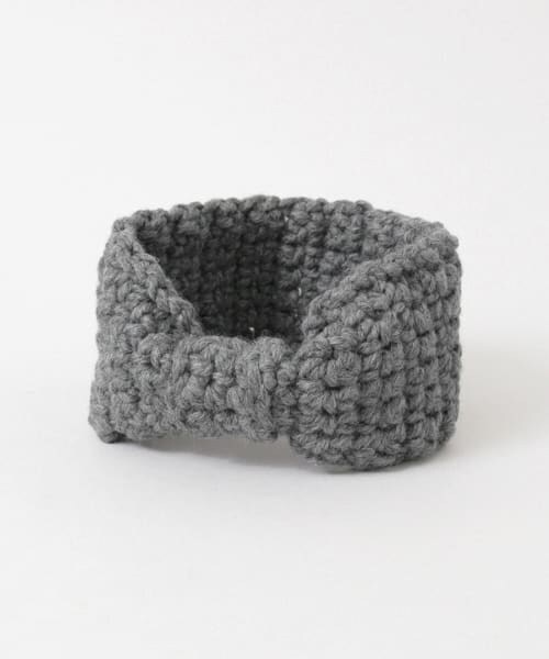 URBAN RESEARCH Sonny Label（アーバンリサーチサニーレーベル）の「手編みニットターバン∴（ヘアバンド・レディース・ブラック/ネイビー/グレー・one）」の5枚目の写真