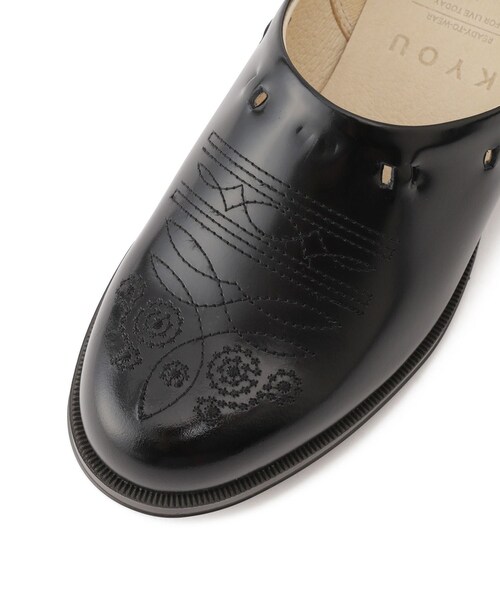 ADAM ET ROPE'(アダムエロペ)の「【KYOU(キョウ)】SHEPHERD Multiway Modified Spock by HARUTA(ローファー・レディース・ブラック・22.5/23/23.5/24)」の15枚目の写真