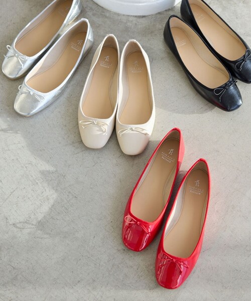 ROPE' PICNIC(ロペピクニック)の「【AIRina/エアリーナ】軽くてやわらかいバレエシューズ(バレエシューズ・レディース・ブラック/キナリ/レッド/ピンク/シルバー・L/M/S)」の19枚目の写真