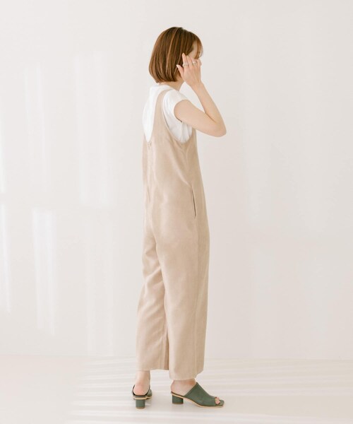 ITEMS URBANRESEARCH（アイテムズ アーバンリサーチ）の「ウォッシャブルスエードイージーサロペット（サロペット/オーバーオール・レディース・BLACK/BEIGE・one）」の15枚目の写真