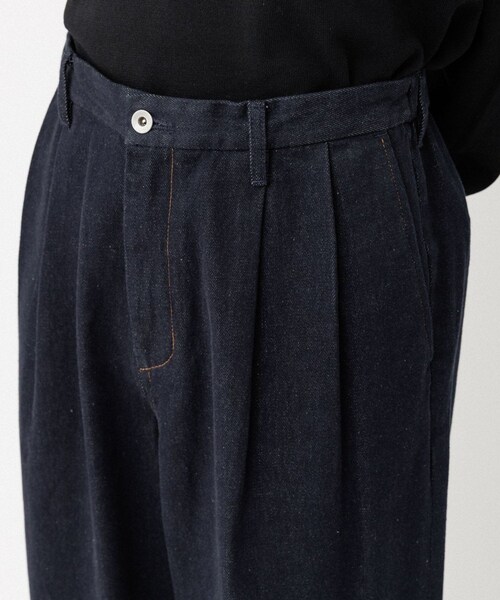 ADAM ET ROPE'(アダムエロペ)の「13oz デニムワイドイージーパンツ / ADAM ET ROPE' JEANS(デニムパンツ・メンズ・ブラック系/ネイビー・L/M/S)」の12枚目の写真