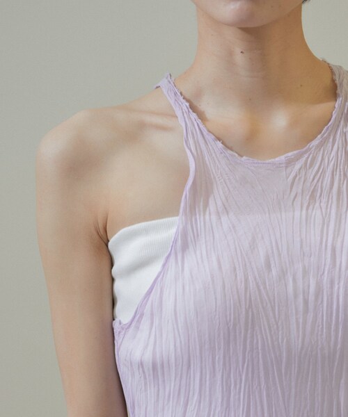 ADAM ET ROPE'（アダムエロペ）の「【Gabriela Coll Garments】クラッシュドタフタタンクトップ（タンクトップ・レディース・パープル系・0/1）」の18枚目の写真