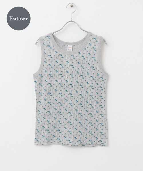 URBAN RESEARCH DOORS（アーバンリサーチドアーズ）の「『別注』Sports Wear×DOORS　ワッフルタンクトップ（タンクトップ・レディース・ivoflower/grayflower/gray/ivory・one）」の2枚目の写真