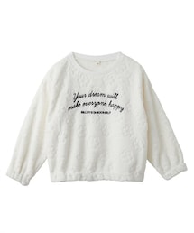 nissen | 花柄型押しフリーストレーナー（女の子）(スウェット)