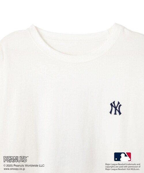 ROPE' PICNIC（ロペピクニック）の「【PEANUTS×MLB COLLECTION by ROPE' PICNIC】ロングスリーブTee（Tシャツ/カットソー・レディース・ホワイト/ホワイト系/ベージュ・F）」の15枚目の写真