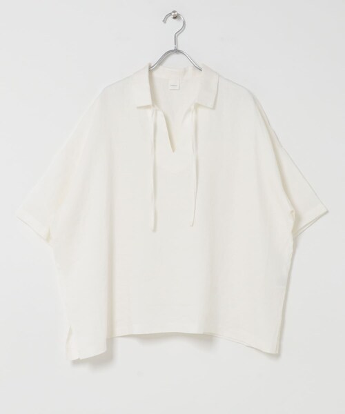 かぐれ（カグレ）の「リネンスキッパーシャツ（シャツ/ブラウス・レディース・OFF/BLACK/MINT・Free）」の17枚目の写真