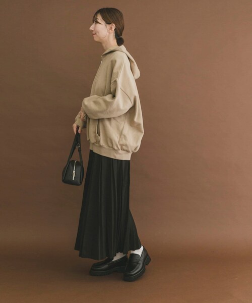 ITEMS URBANRESEARCH(アイテムズ アーバンリサーチ)の「ハイヒートコットンハーフジップスウェット(パーカー・レディース・BEG/GRY/BLK・Free)」の22枚目の写真