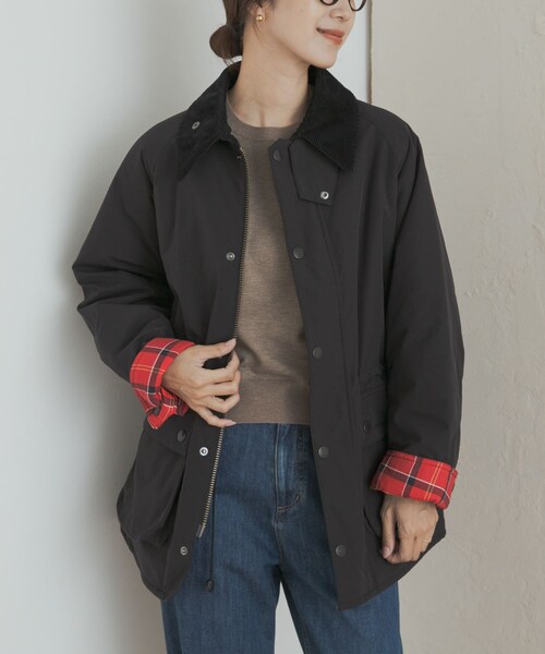 URBAN RESEARCH DOORS(アーバンリサーチドアーズ)の「『別注』Barbour OS BEDALE PADDED(テーラードジャケット・レディース・BLACK/GRAY・one)」の5枚目の写真