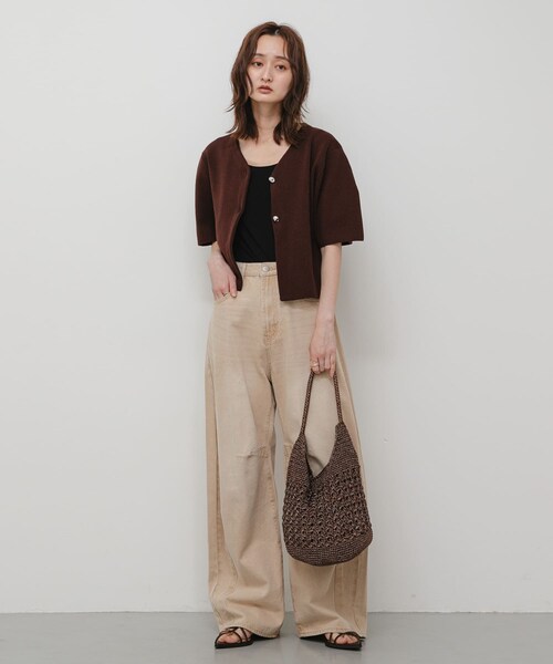 SENSE OF PLACE by URBAN RESEARCH(センスオブプレイスバイアーバンリサーチ)の「メタリックヤーンバッグ(かごバッグ・レディース・SILVER/NAVY/BROWN/MIX・One)」の8枚目の写真