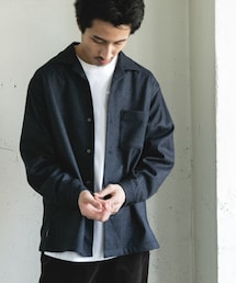 URBAN RESEARCH DOORS | ジャージメルトンオープンカラーシャツ(シャツ/ブラウス)