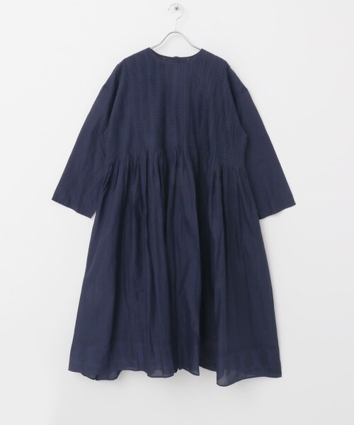 かぐれ（カグレ）の「maison de soil DOT&BLOCK PRINT DRESS