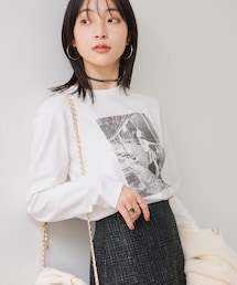 VIS | ロゴ＆フォトアソートプリントロンT(Tシャツ/カットソー)