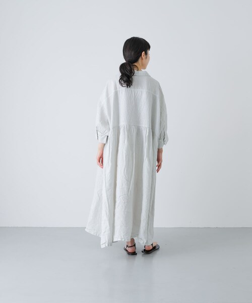 かぐれ（カグレ）の「Honnete　GATHERED DRESS（ワンピース・レディース・SILVER/BLUE/NOIR・One）」の21枚目の写真
