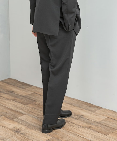 URBAN RESEARCH DOORS（アーバンリサーチドアーズ）の「LIFE STYLE TAILOR　レトロヘリンボンストレッチ2タックパンツ（スラックス・メンズ・BLACK/GRAY・S/M/L/XL）」の18枚目の写真