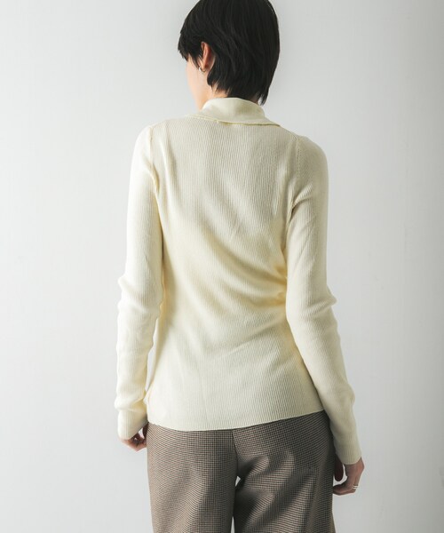 URBAN RESEARCH（アーバンリサーチ）の「『UR TECH』2WAYリブニット（ニット/セーター・レディース・OFF/BRICK/GREEN・FREE）」の7枚目の写真