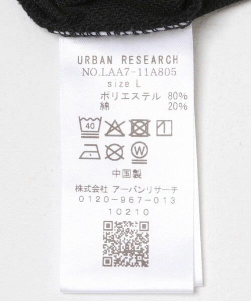 URBAN RESEARCH Sonny Label（アーバンリサーチサニーレーベル）の「OOPS　機能付きモックネックロングTシャツ（Tシャツ/カットソー・メンズ・BLACK/OFF・M/L/XL）」の20枚目の写真