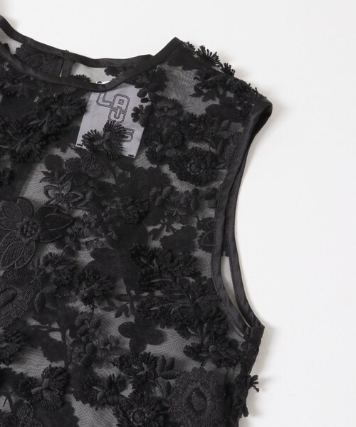 URBAN RESEARCH DOORS(アーバンリサーチドアーズ)の「『別注』LAYAS×DOORS LACE JQD TANKTOP(タンクトップ・レディース・WHITE/BLACK・One)」の16枚目の写真